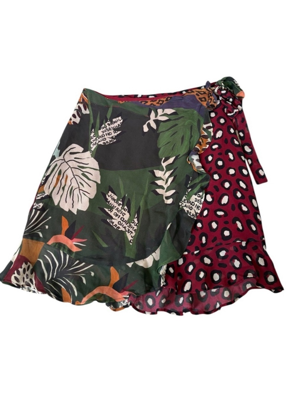 FARM Rio Belen tie-wrap skirt - size XS